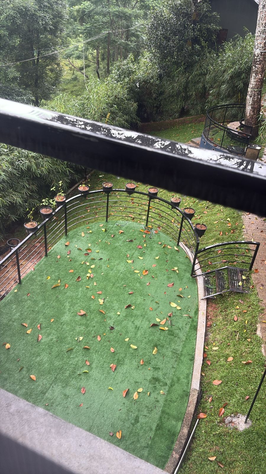 Artificial grass installed in a dog-friendly backyard