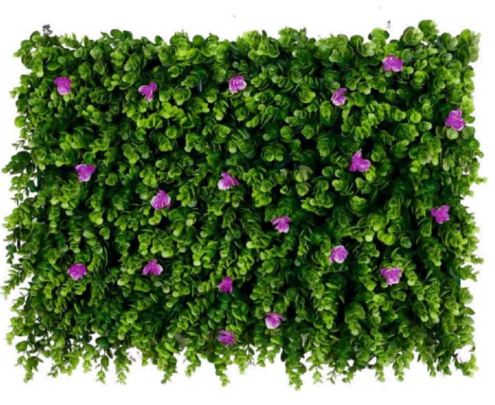 Artificial greenwall panels for outdoor and indoor garden decor