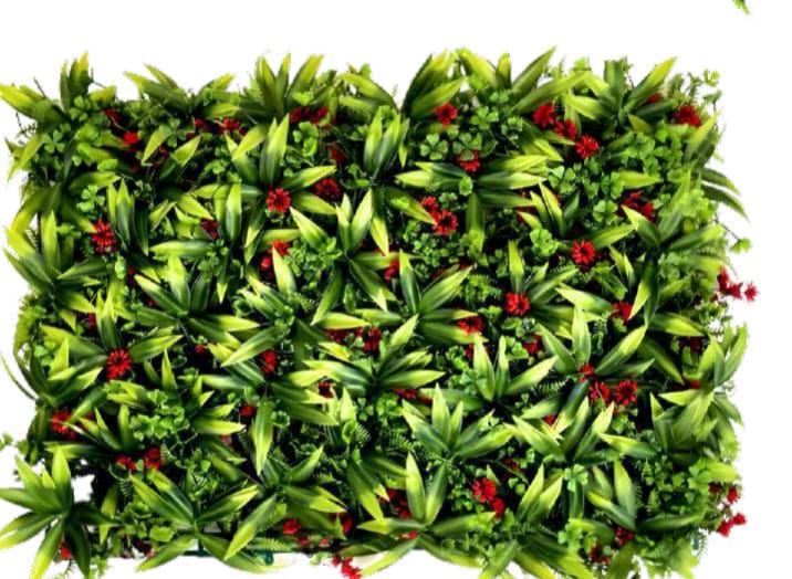 Faux grass vertical wall panel for garden walls and facades