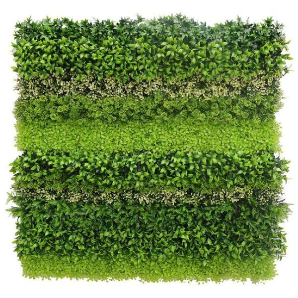 Urban Oasis artificial vertical garden wall panel with premium artificial plants and greenwall panels for stylish interiors